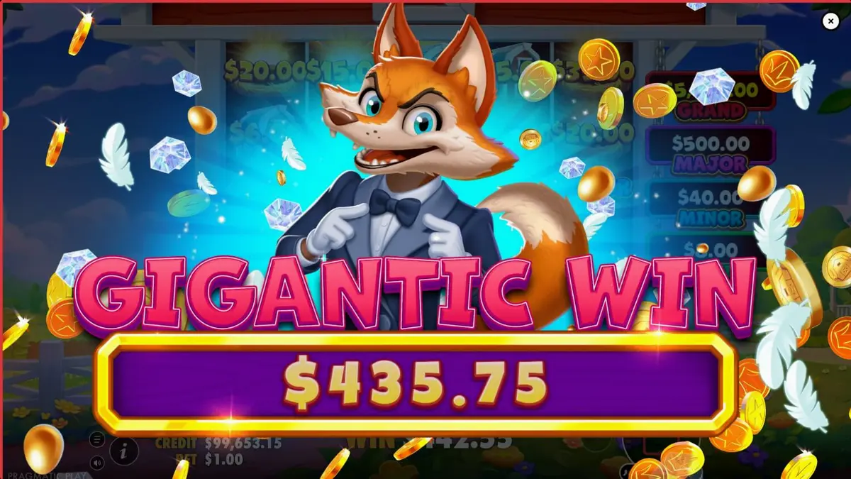 Tampilan visual ceria dari slot Better Barn House Bonanza dengan latar belakang peternakan.