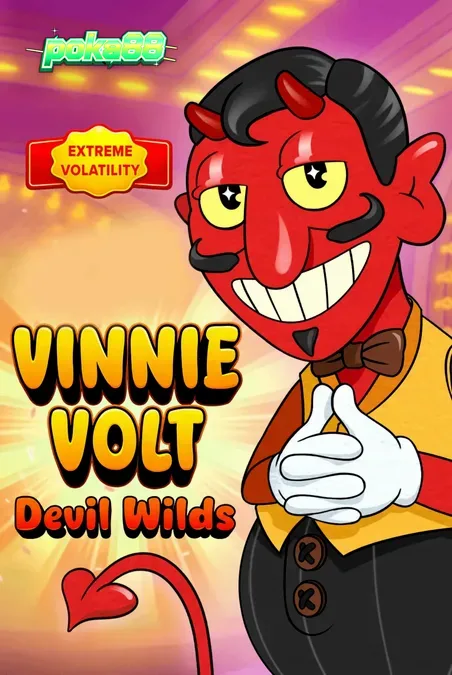 Vinnie Volt: Devil Wilds slot dengan tema kartun vintage dan suasana kasino bawah tanah